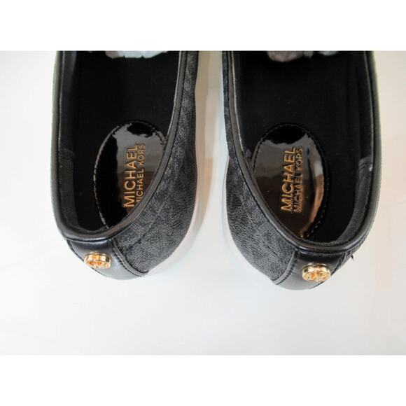 Michael Kors Keaton Slip On Sneakers Shoes MK Signature Black Size 8.5 - Picture 8 of 10